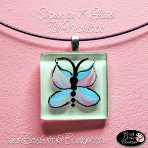 Hand Painted Jewelry - Blue Butterfly - Original Designs by Cathy Kraemer