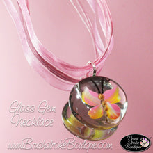 Hand Painted Jewelry - Light Pink Butterflies Are Free - Original Designs by Cathy Kraemer