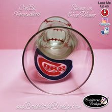 Hand Painted Pilsner Beer Glass - Chicago Cubs Sports Team - Original Designs by Cathy Kraemer
