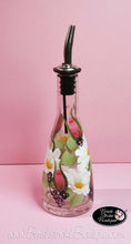 Hand Painted Oil Bottle - Daisy Garden - Original Designs by Cathy Kraemer