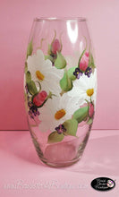 Hand Painted Vase - Daisy Garden - Original Designs by Cathy Kraemer